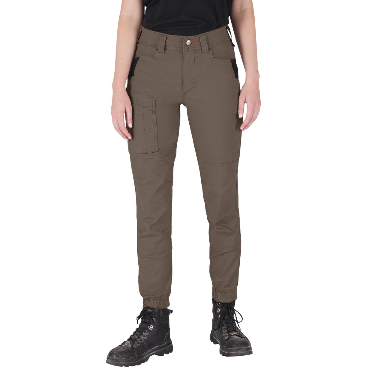 Milwaukee GRIDIRON Women's 10 Brown Double Knee Jogger Pants