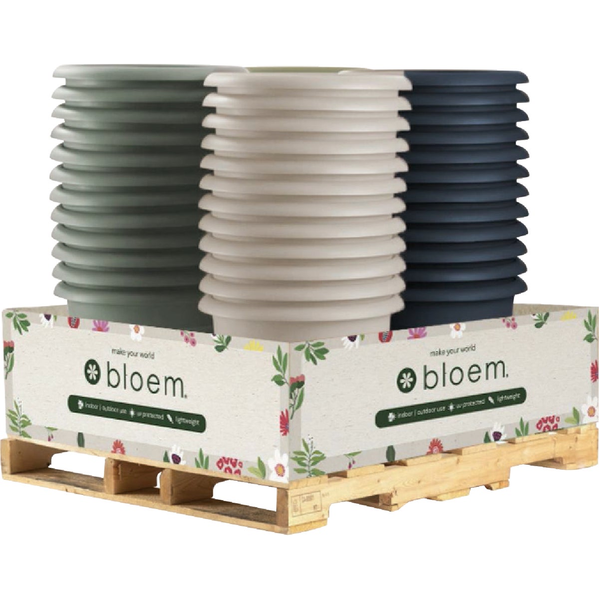 Bloem Ariana 16 In. Earthy Planter Display (48-Piece)