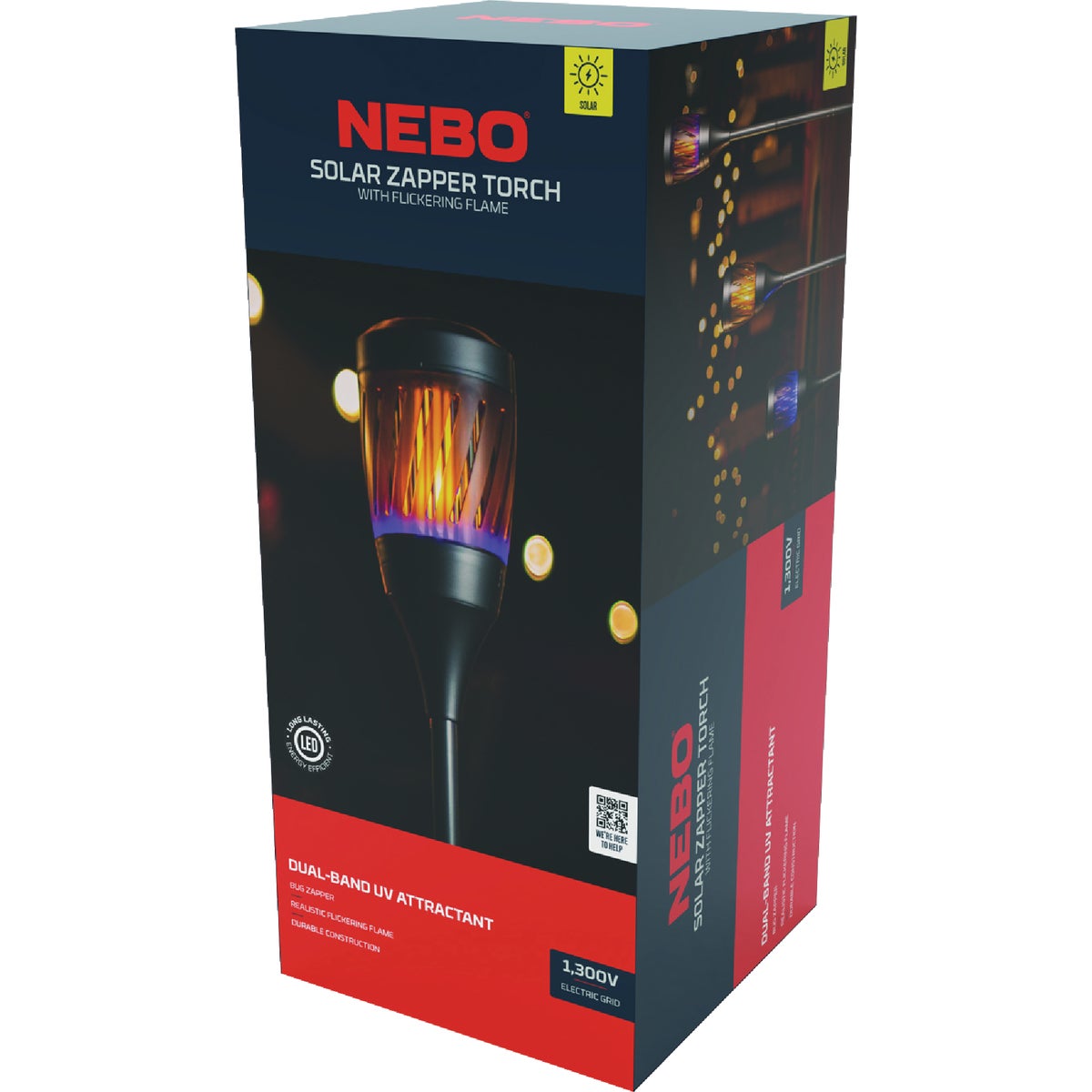 Nebo Premium Solar 1300V Torch Style Insect Zapper
