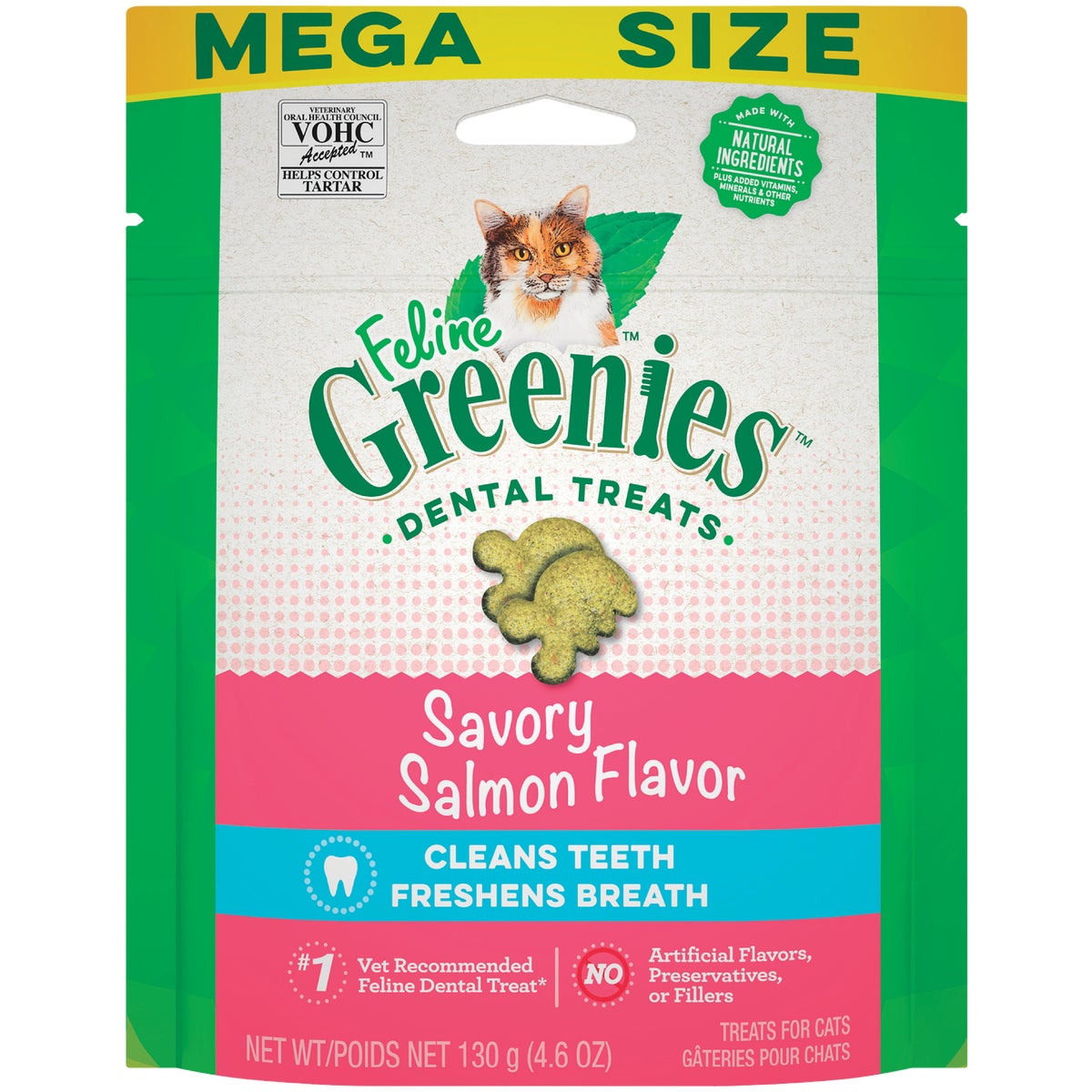 Greenies Savory Salmon 4.6 Oz. Dental Cat Treats