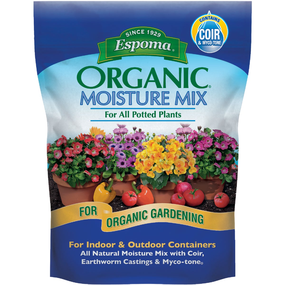 Espoma Organic 8 Qt. 5.8 Lb. Indoor & Outdoor Container Moisture Mix Premium Potting Soil