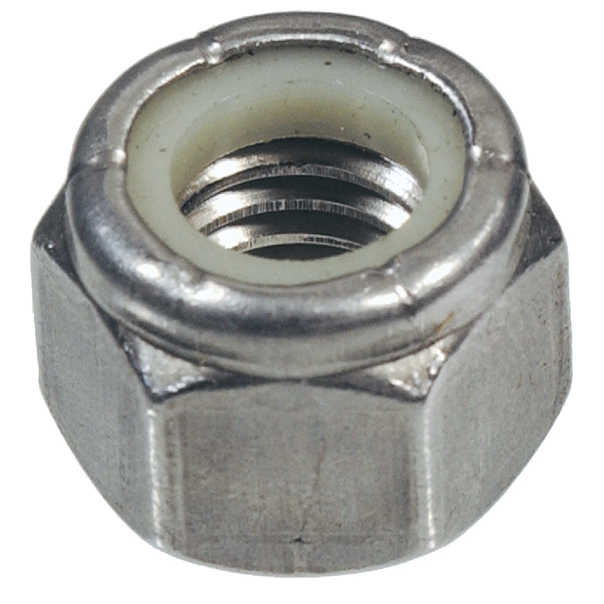 Hillman #10 24 tpi Stainless Steel Course Thread Nylon Insert Lock Nut (100 Ct.)