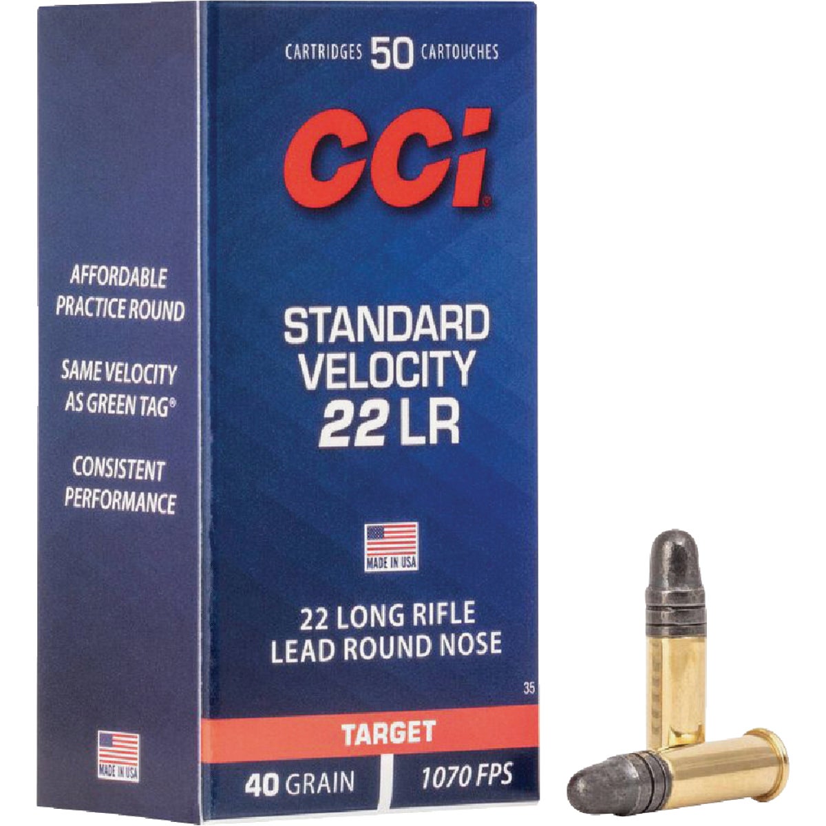 CCI 22 LR 40 Grain STD 40 LRN Rimfire Ammunition