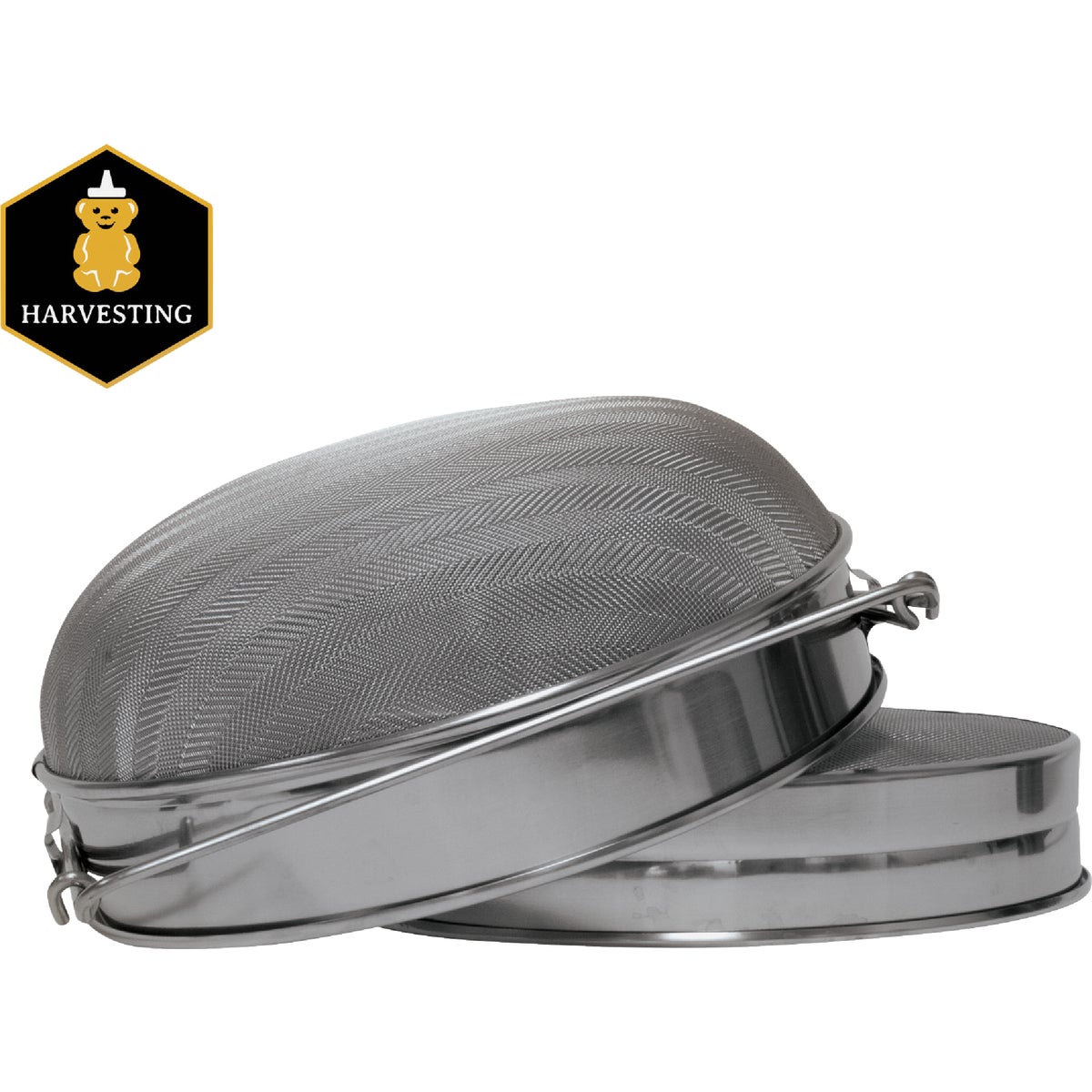 Harvest Lane Stainless Steel Honey Sieve with Mesh Screen