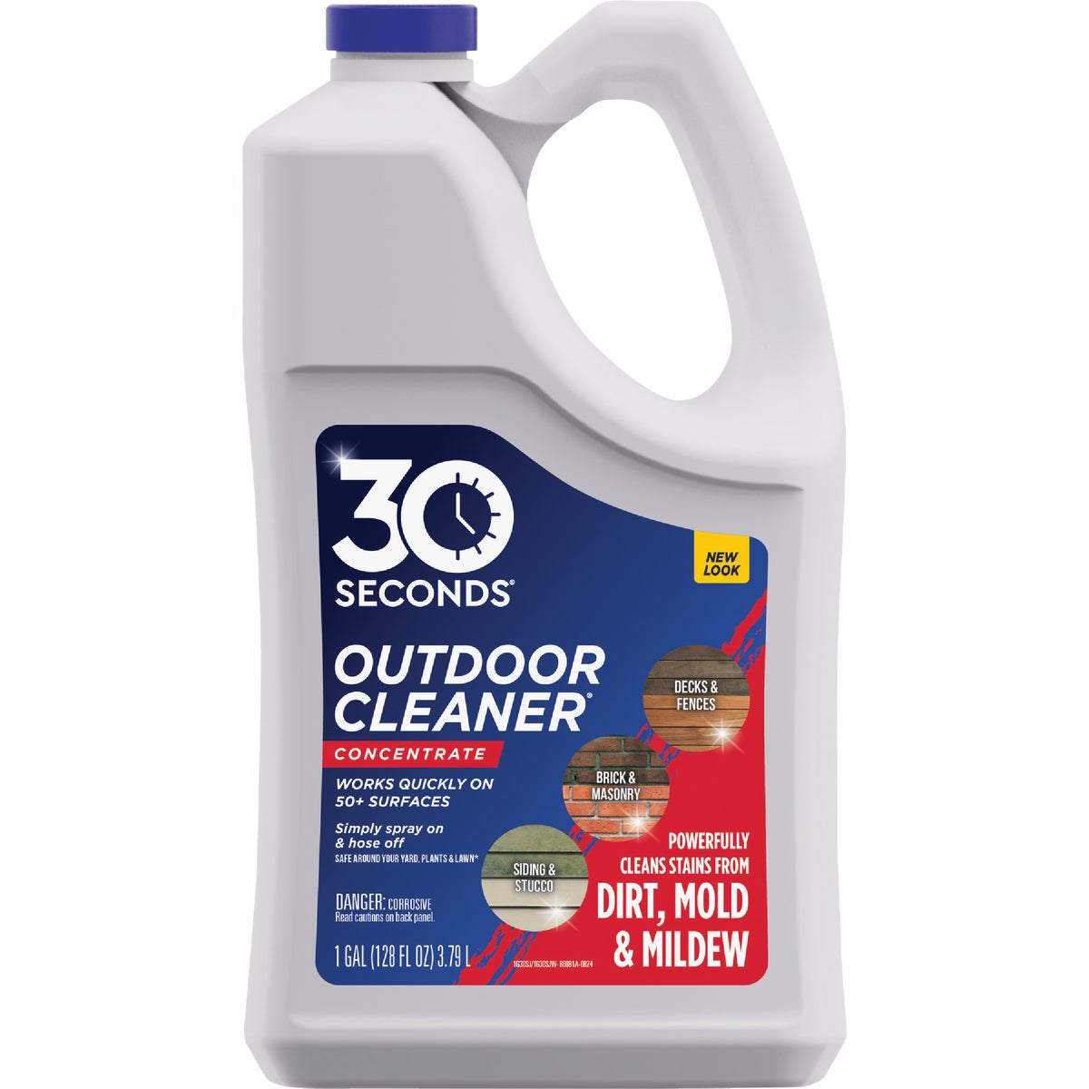 30 seconds Outdoor Cleaner 1 Gal. Concentrate Algae, Mold & Mildew Stain Remover