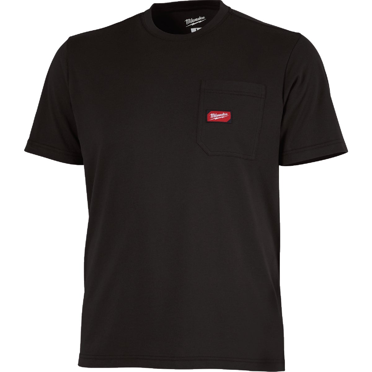 Milwaukee Small Black Short Sleeve Heavy-Duty Pocket T-Shirt