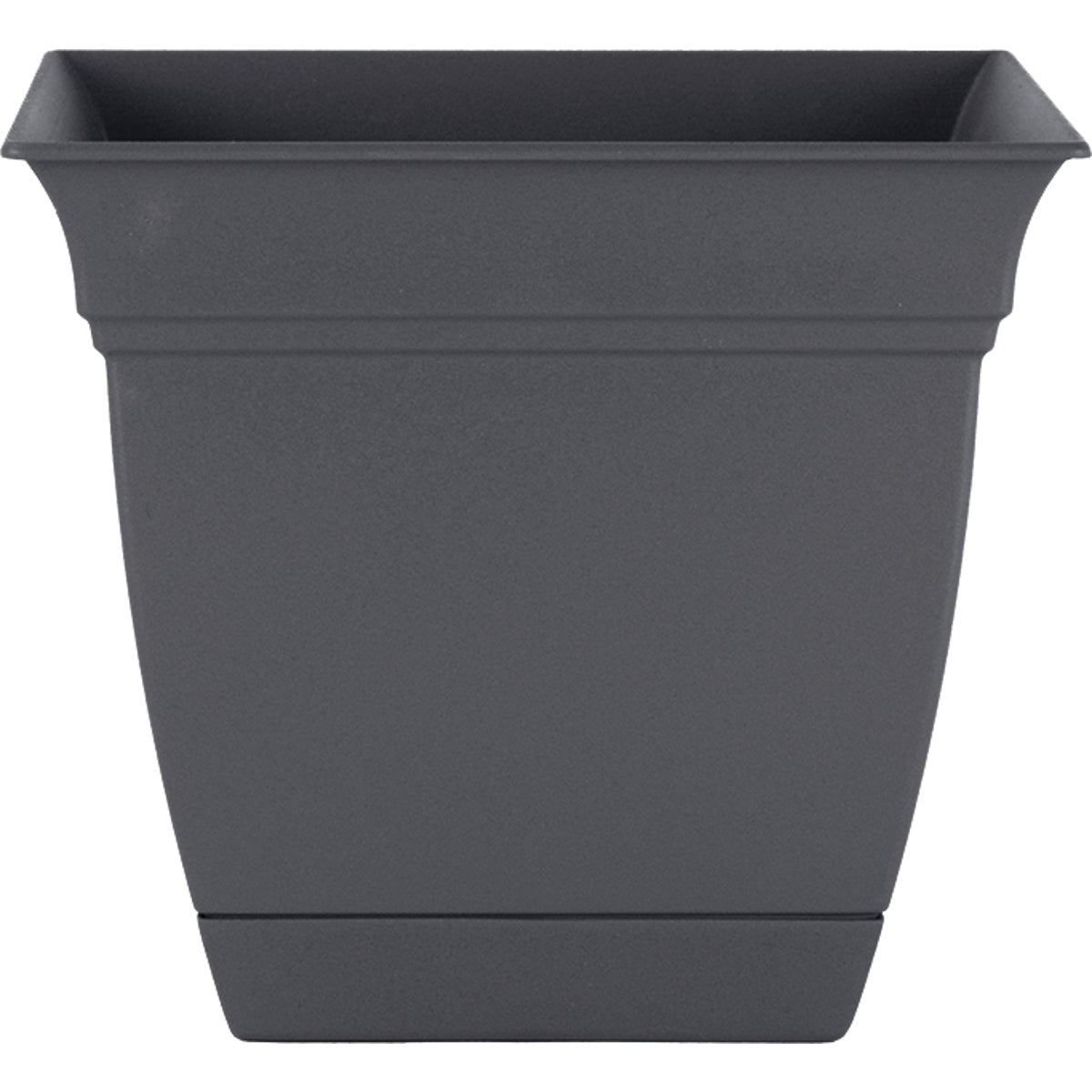 HC Companies Eclipse 12 In. x 12 In. x 10.50 In. Resin Warm Gray Planter