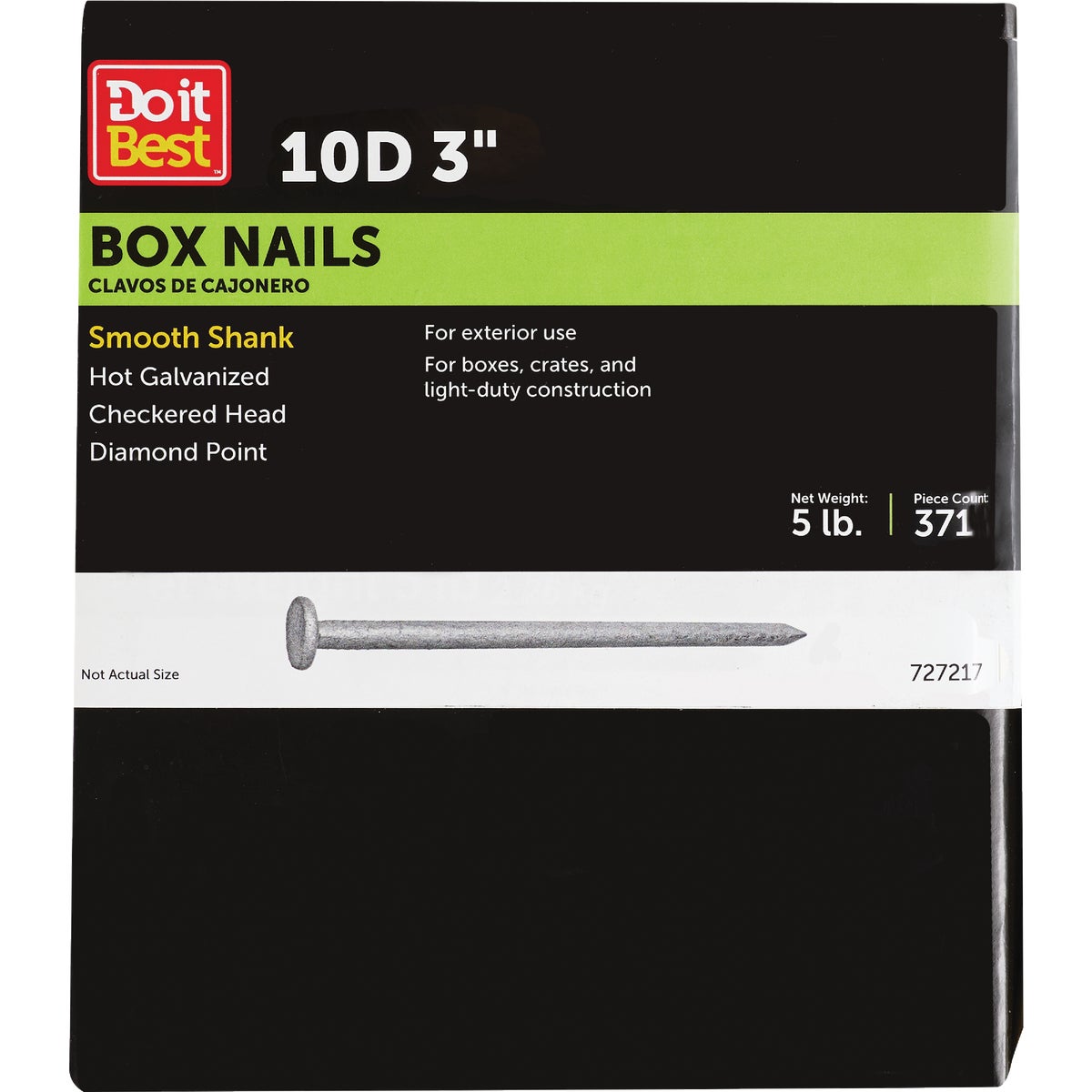 Do it 10d x 3 In. 10-1/2 ga Hot Galvanized Box Nails (470 Ct., 5 Lb.)