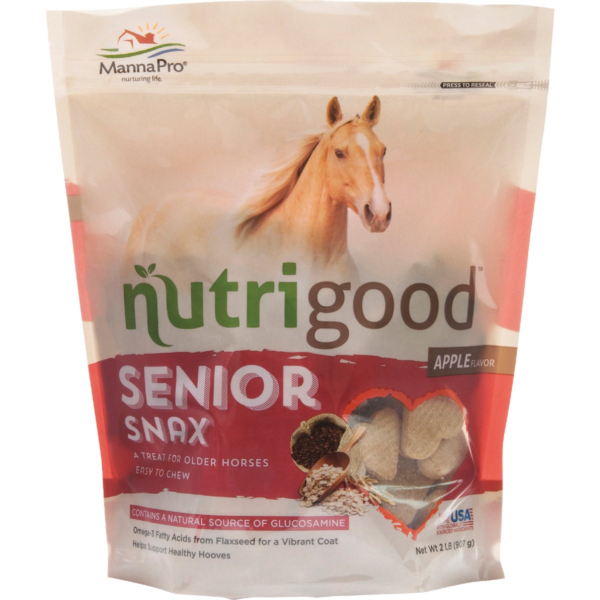 Manna Pro Senior Snax 2 Lb. Apple Flavored Horse Treat