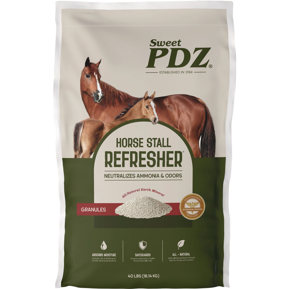 Sweet PDZ 50 Lb. Horse Stall Refresher Granules