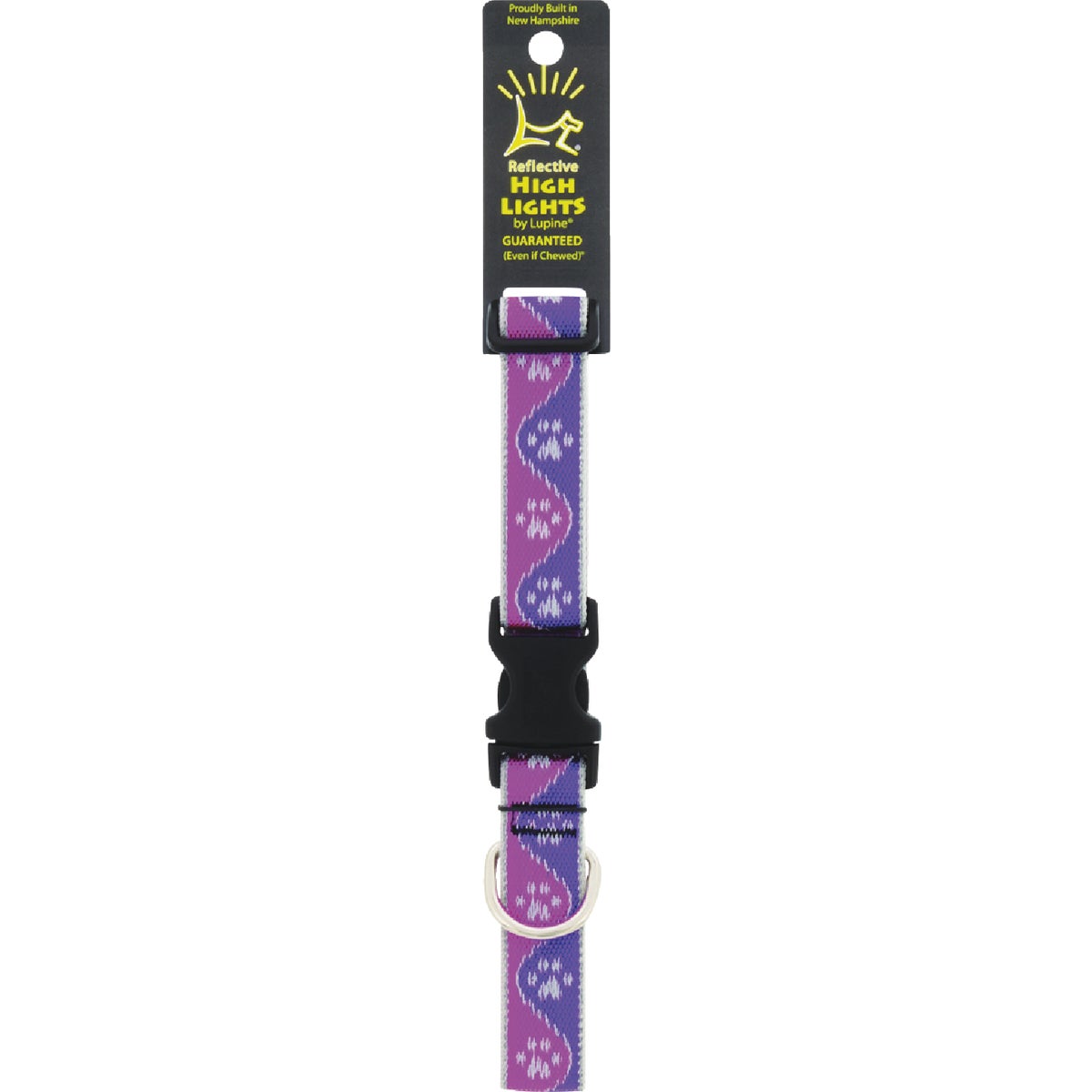 Lupine HL 1 In. Pink Paws 12 to 20 In. Adjustable Collar