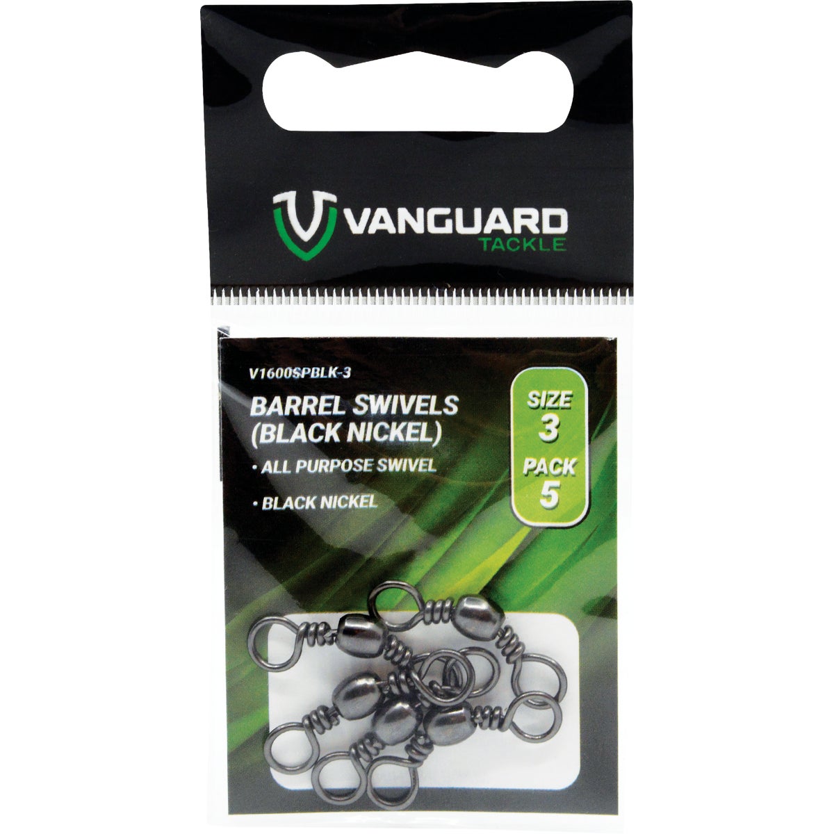 Vanguard Size 7 Black Nickel Barrel Swivel (7-Pack)