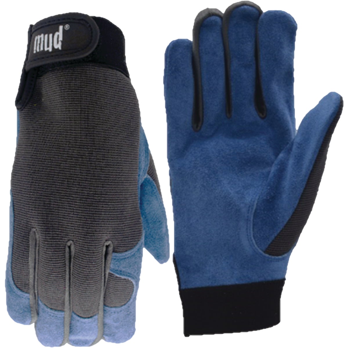 Mud Women's Medium/Large Split Leather Blueberry High Dexterity Garden Glove