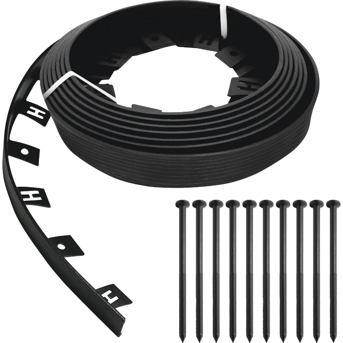 Master Mark Dig-Free 1.5 In. H. x 25 Ft. L. Black Recycled Plastic Landscape Edging