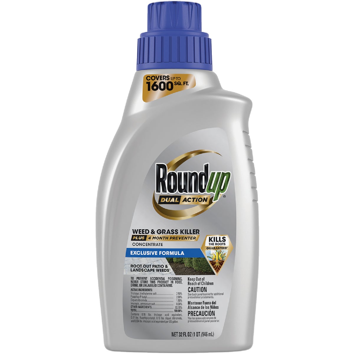Roundup Dual Action 32 Oz. 1600 Sq. Ft. Concentrate Weed & Grass Killer