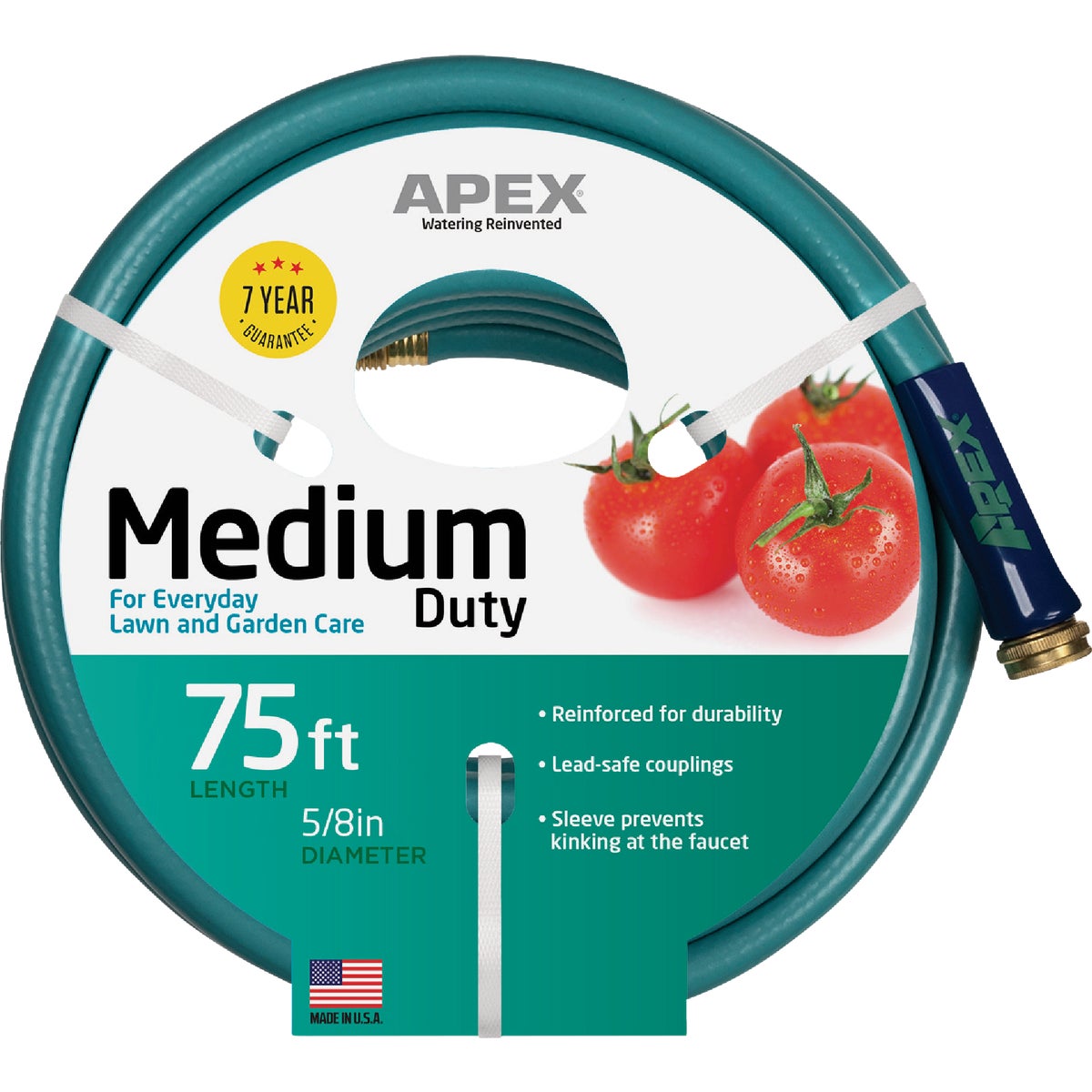 Teknor Apex 5/8 In. Dia. x 75 Ft. Medium Duty Garden Hose