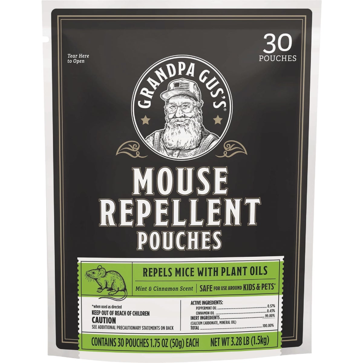 Grandpa Gus's Granular All Natural Mouse Repellent Pouch (30-Pack)