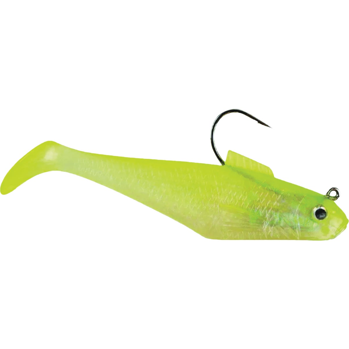 Berkley PowerBait 2 In. Shiner Chartreuse Pre-Rigged Swim Shad Lure (5-Pack)