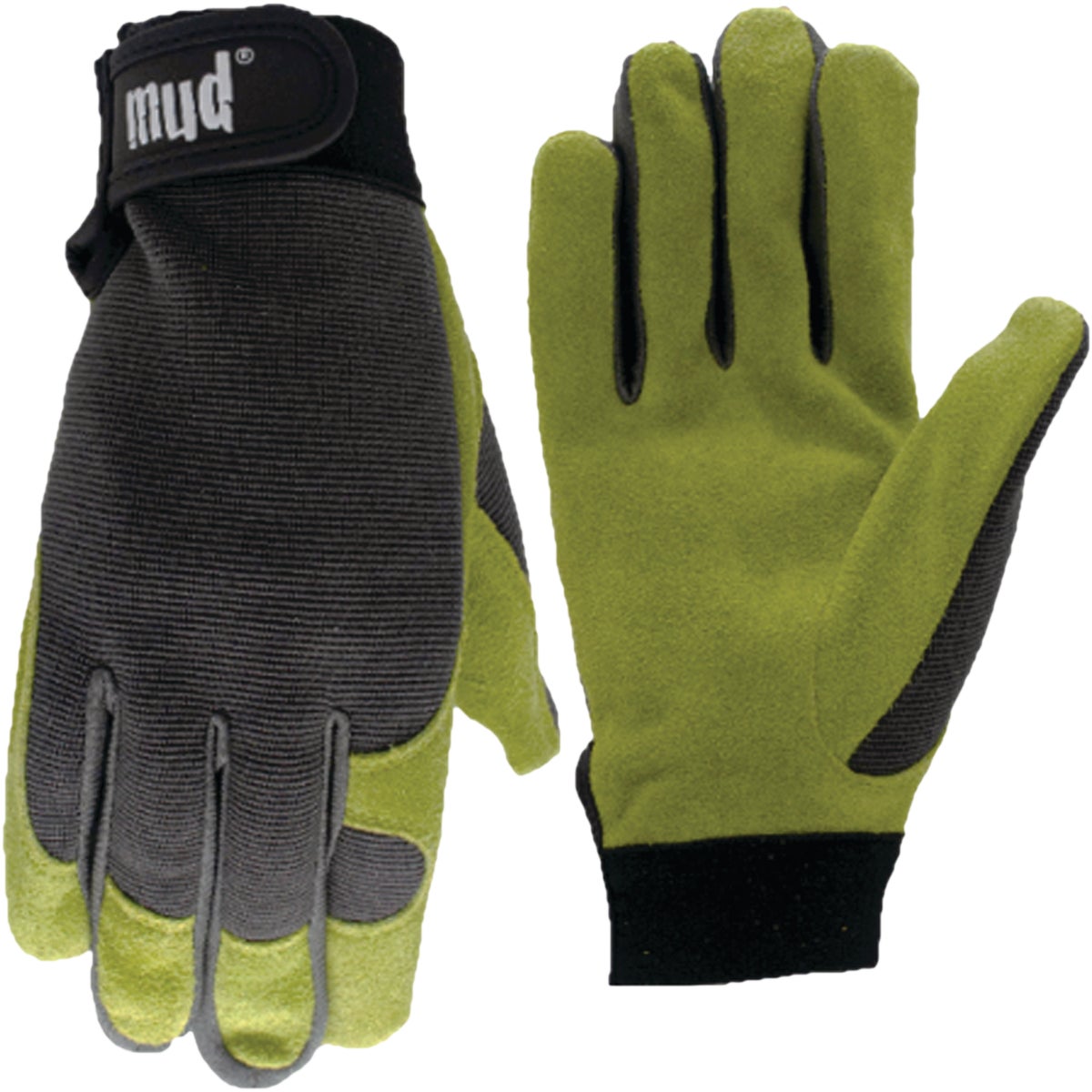 Mud Women's Medium/Large Split Leather Grass High Dexterity Garden Glove
