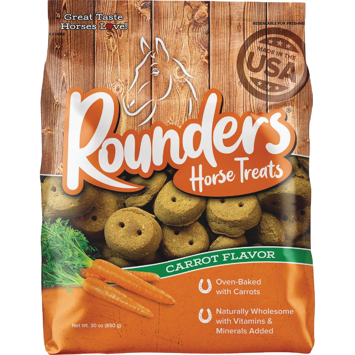 Kent Rounders 30 Oz. Carrot Horse Treats