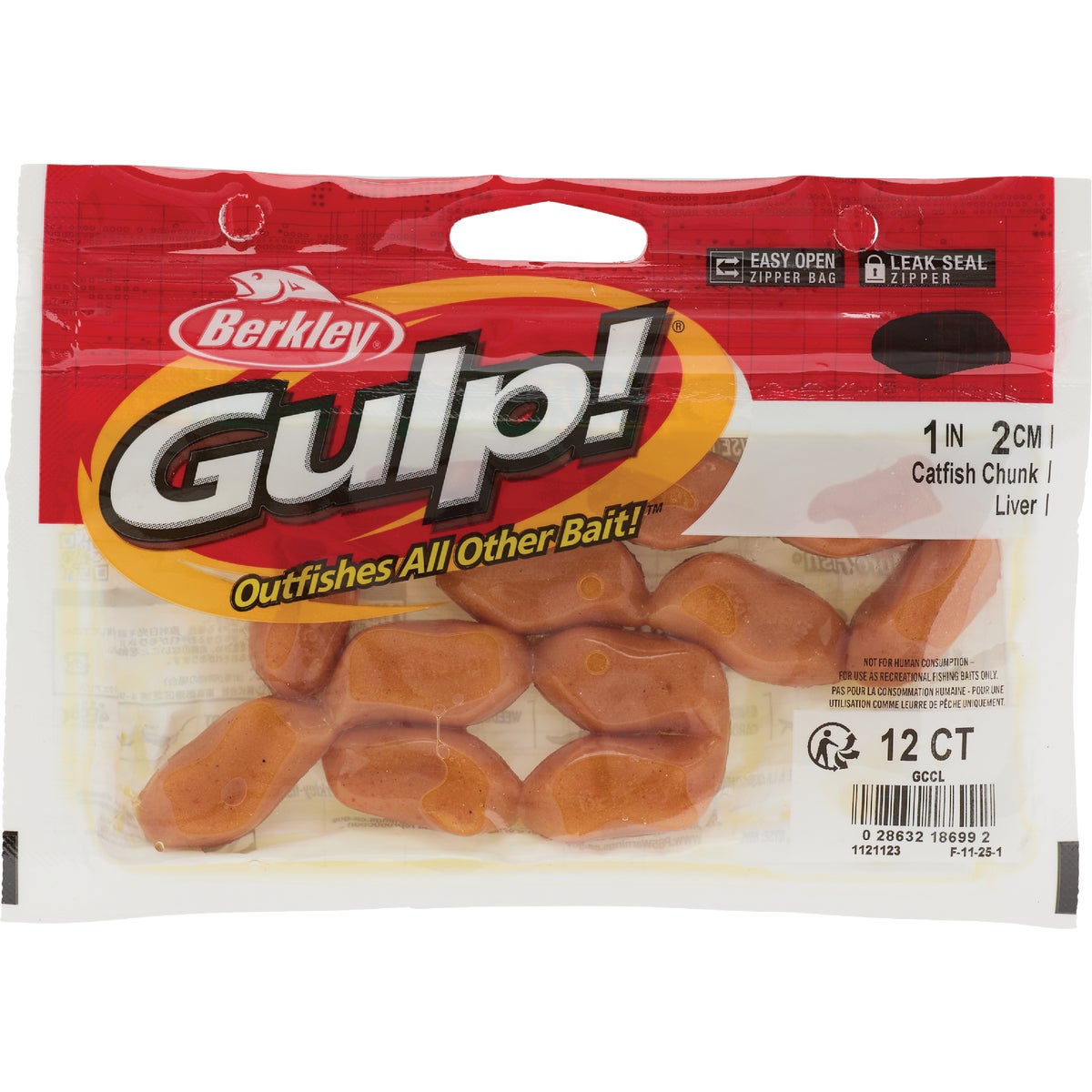 Berkley Gulp! Liver Catfish Chunks Fishing Lure