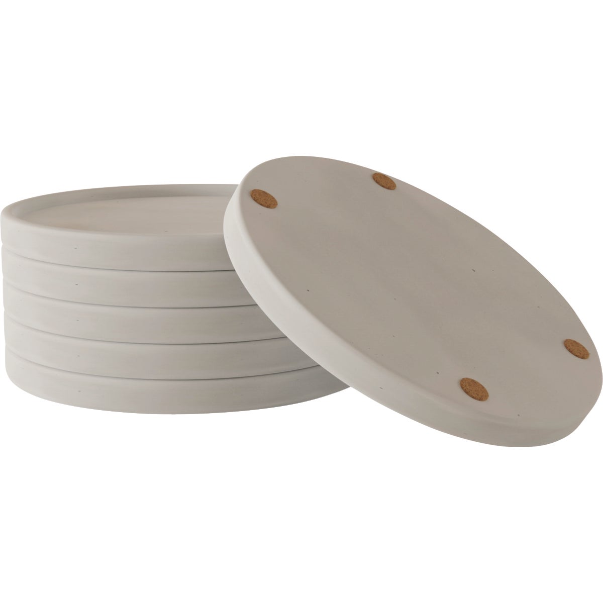 AveraStone 6 In. Round White Saucer