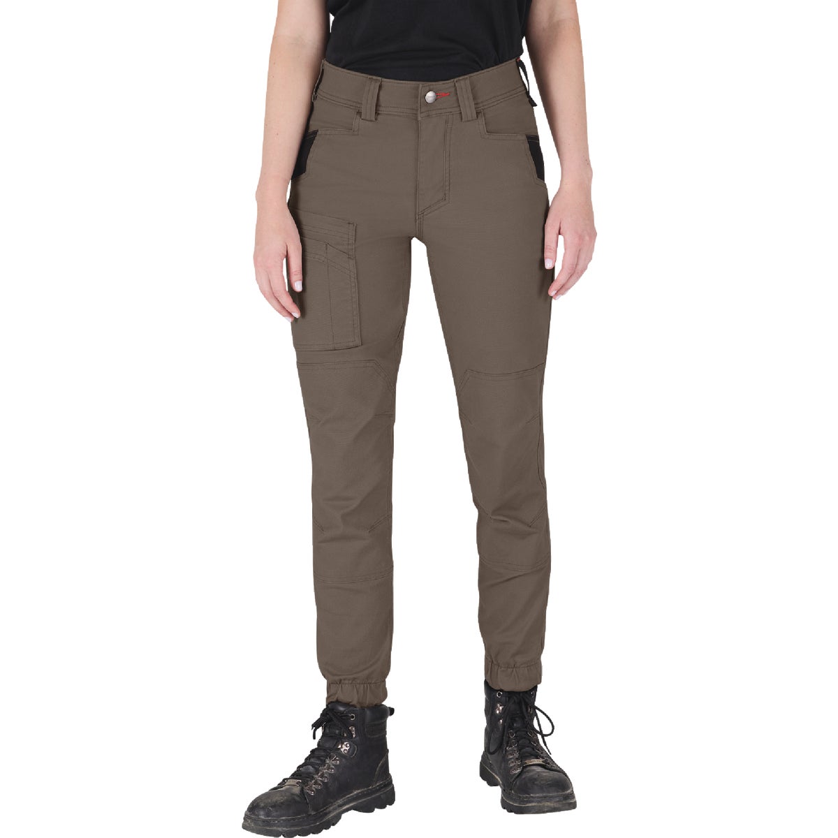 Milwaukee GRIDIRON Women's 12 Brown Double Knee Jogger Pants