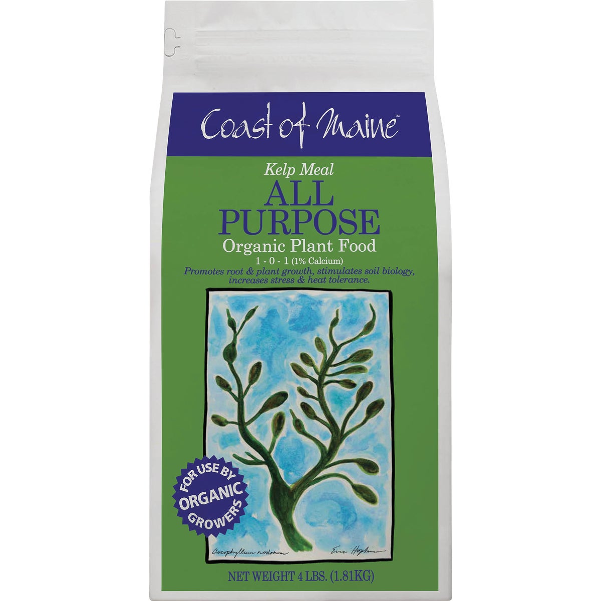 Coast of Maine 4 Lb. Kelp Meal All Purpose Organic Soil Conditioner