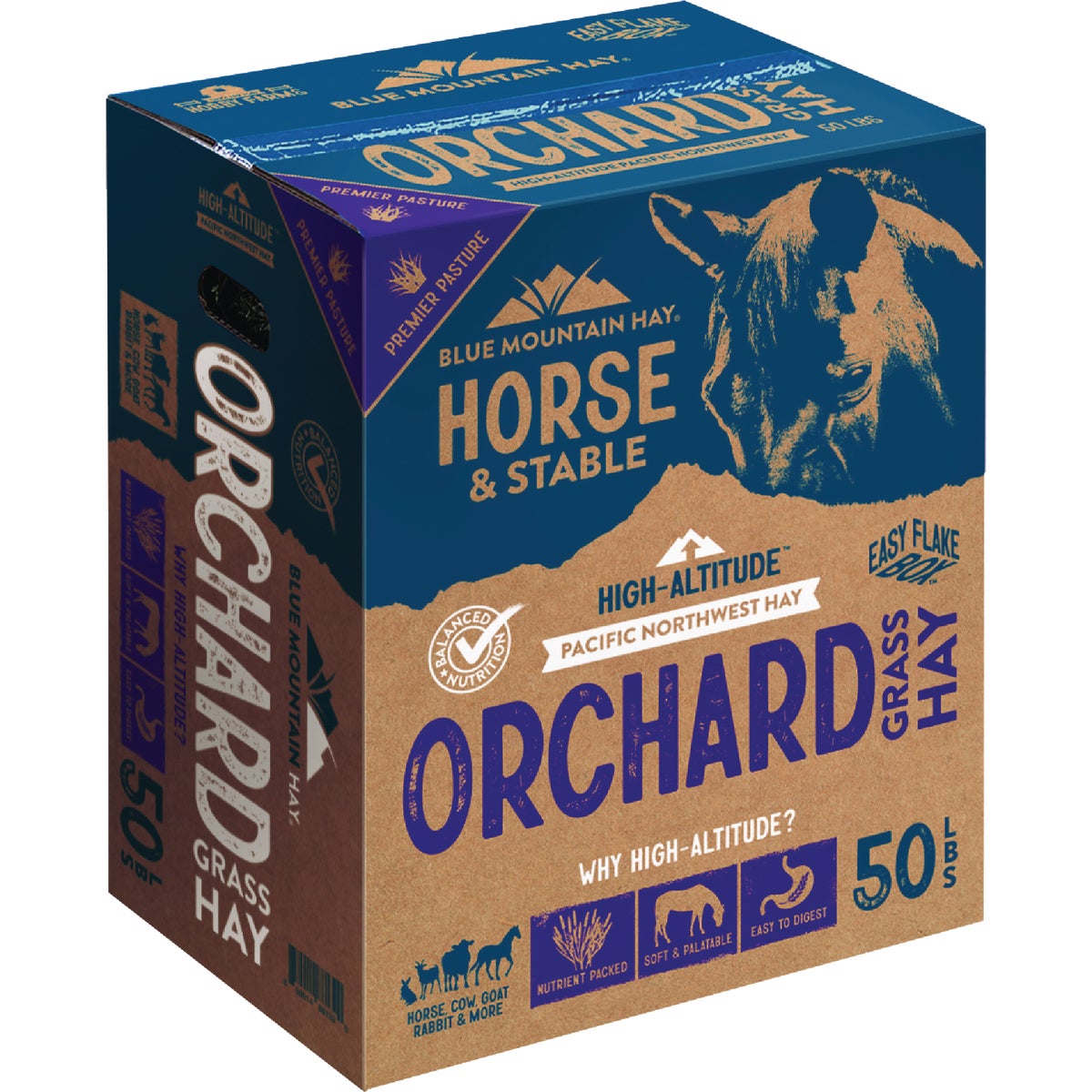 Blue Mountain Hay High Altitude 50 Lb. Orchard Grass Hay