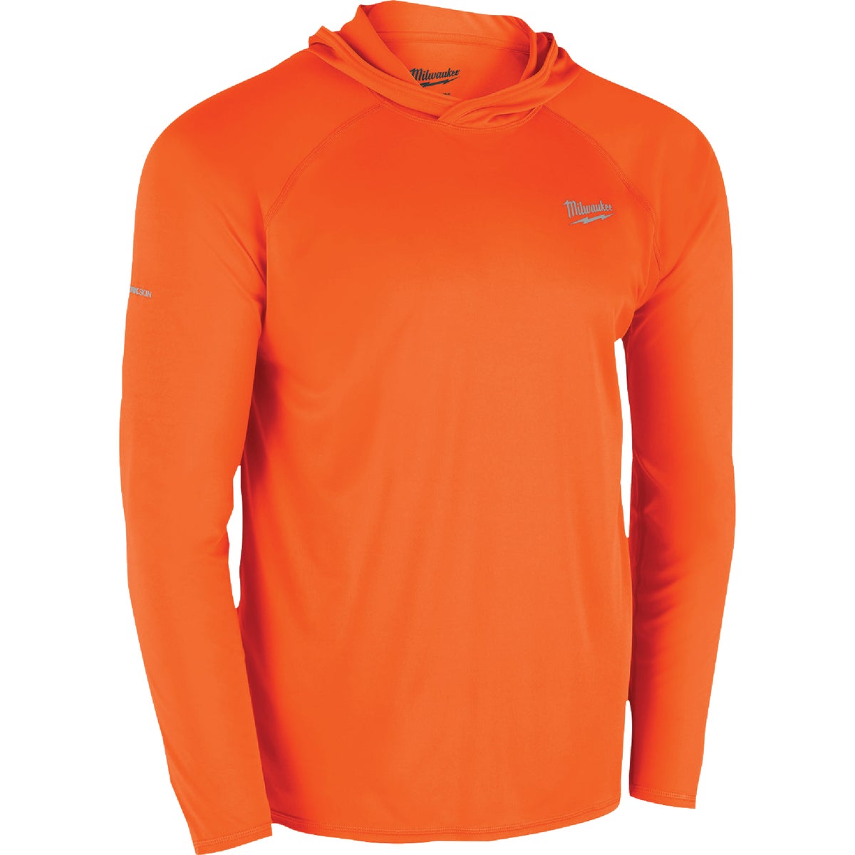 Milwaukee WORKSKIN Men's XL Orange Hooded Sun Shirt