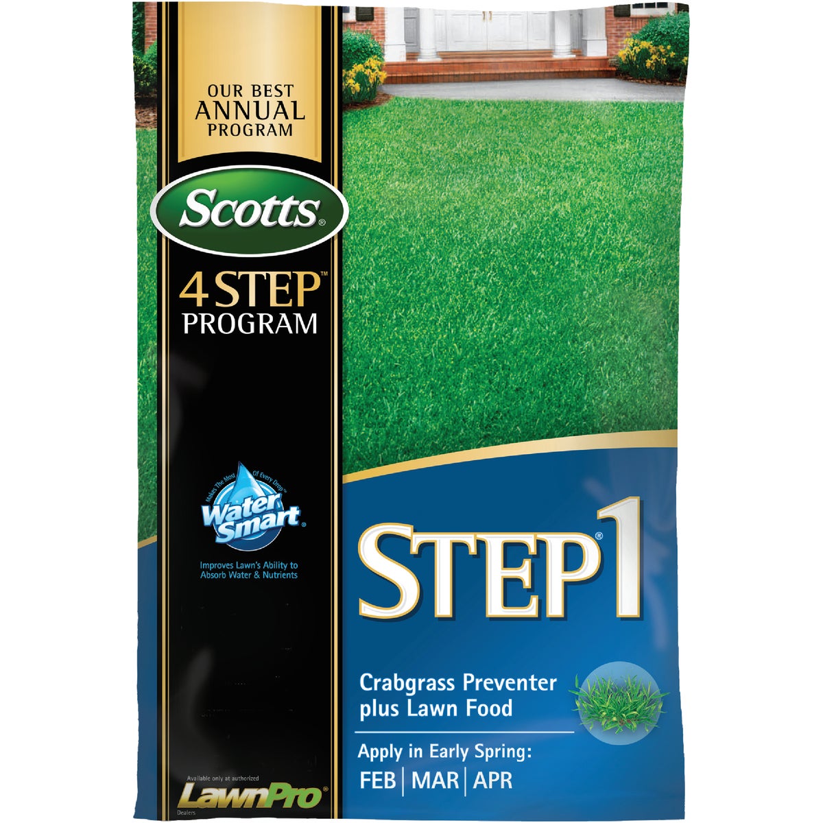 Scotts 4-Step Program Step 1 40.28 Lb. 15,000 Sq. Ft. Crabgrass Preventer Plus Lawn Food