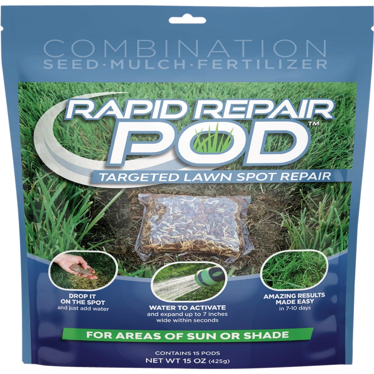 Rapid Repair Pods 12-Pack 7 In./Pod Grass Patch & Repair