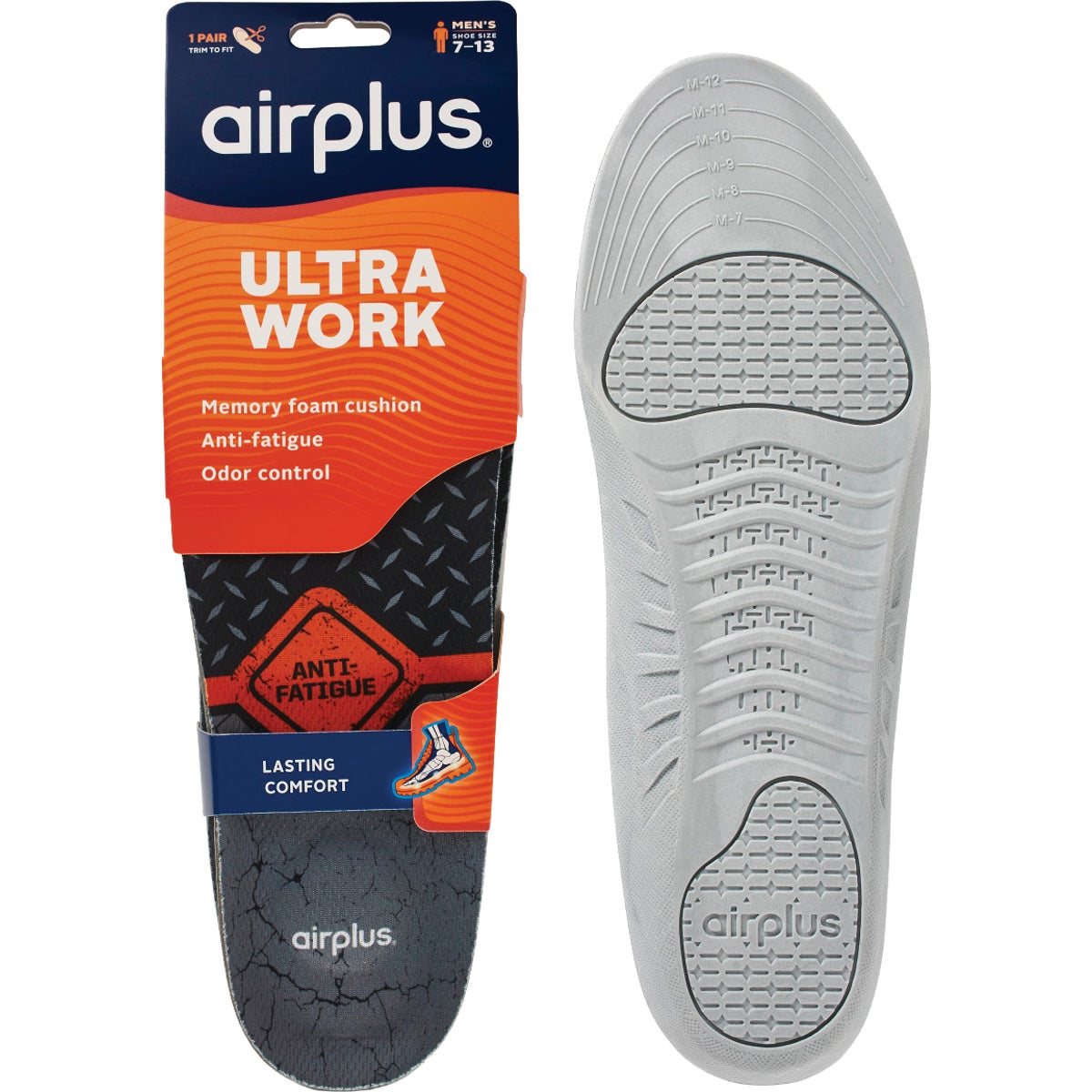 Implus Airplus Ultra Work Men's 7 to 13 Memory Plus Insoles