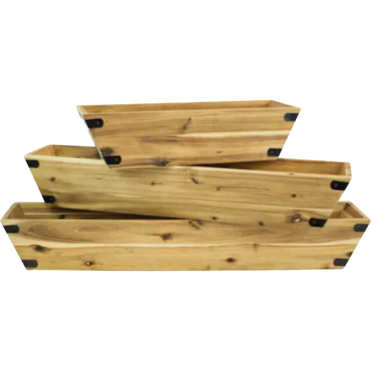 Syndicate Home and Garden Acacia Wood Window Box Pallet (24-Piece)