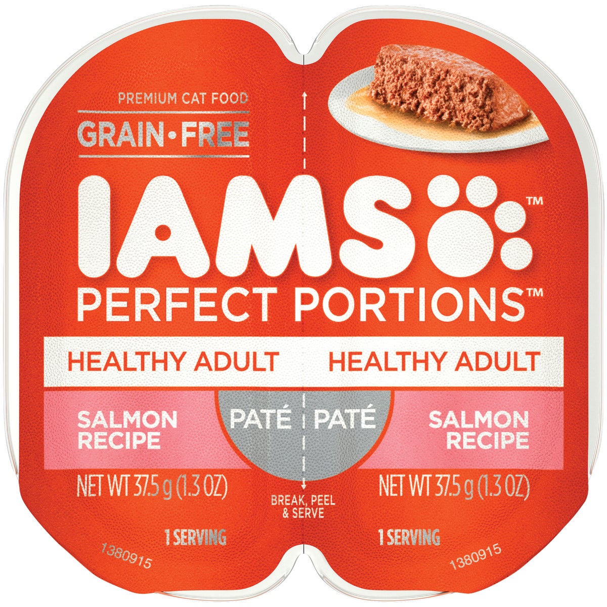 Iams Perfect Portions Healthy Adult 2.6 Oz. Salmon Flavor Adult Wet Cat Food