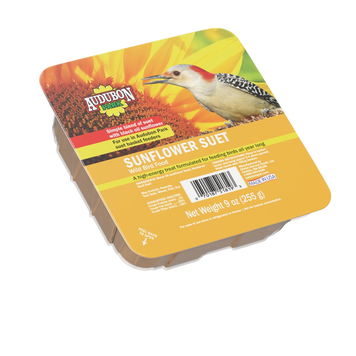 Audubon Park 9 Oz. Sunflower Suet