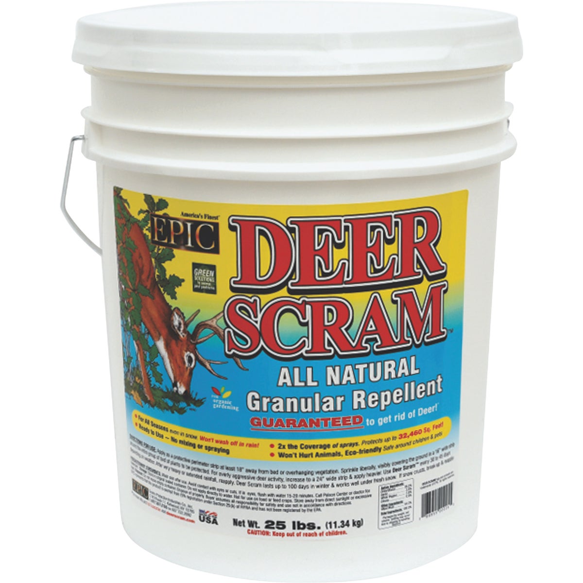Deer Scram 25 Lb. Granular Organic Deer Repellent