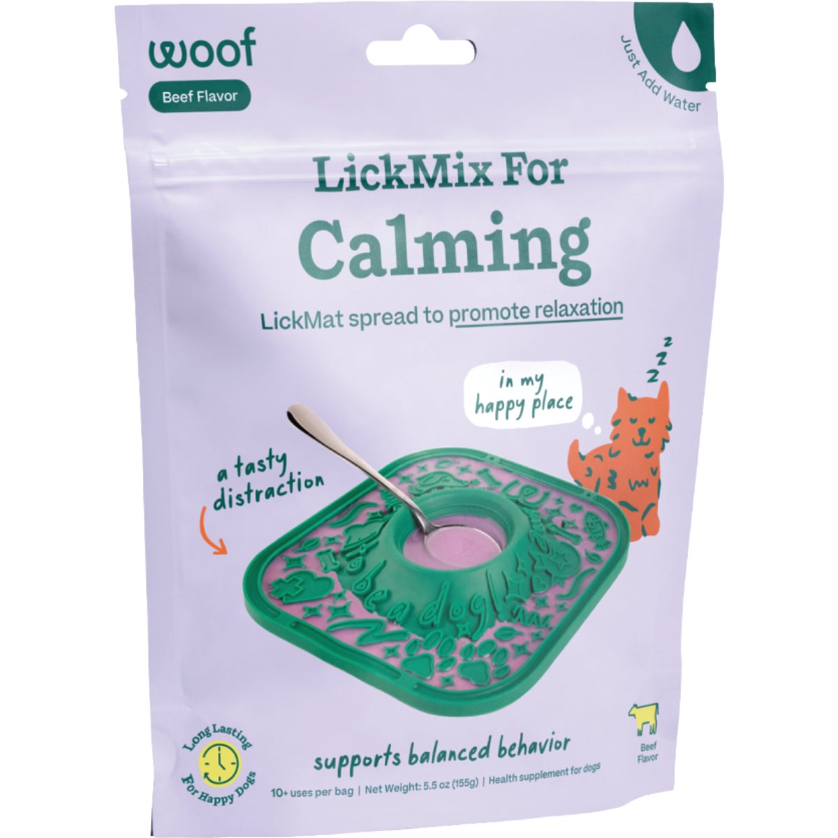 Woof LickMat LickMix 5.5 Oz. Calming Recipe Meal Topper