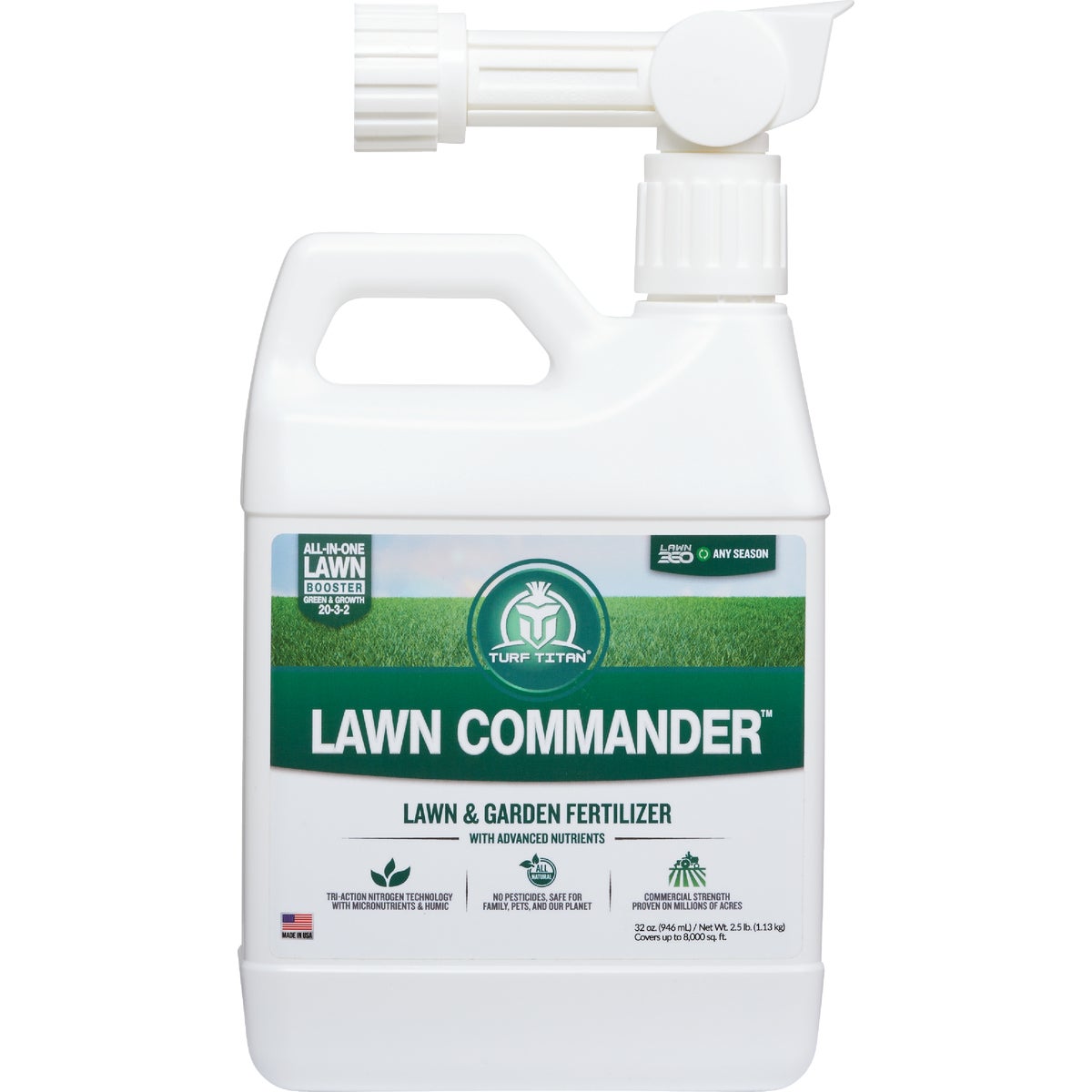 Turf Titan Lawn Commander 32 Oz. 6000 Sq. Ft. 20-3-3 Lawn Fertilizer