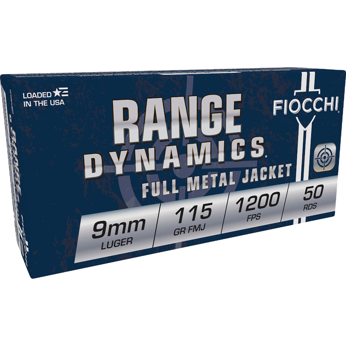 Fiocchi Training Dynamics 9mm 115 Grain FMH Centerfire Ammunition Cartridges