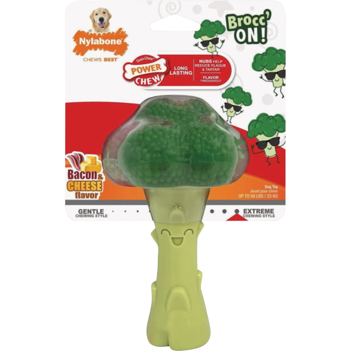 Nylabone Power Chew Large Broccoli Dog Toy
