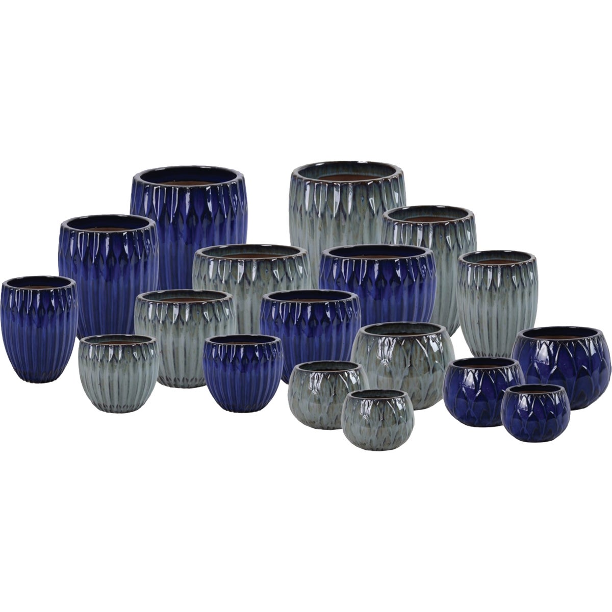 Deroma Boribo Diamond Ceramic Planter Display (75-Piece)