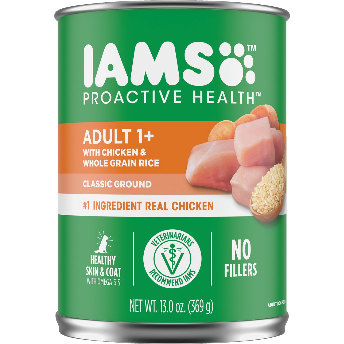 IAMS Proactive Health Chicken & Whole Grain Rice Adult Wet Dog Food, 13 Oz.