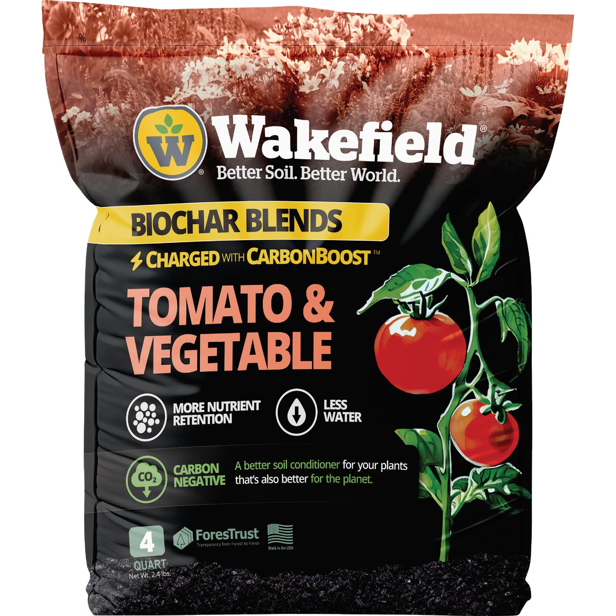 Wakefield Biochar 4 Qt. Tomato & Vegetable Soil Mix