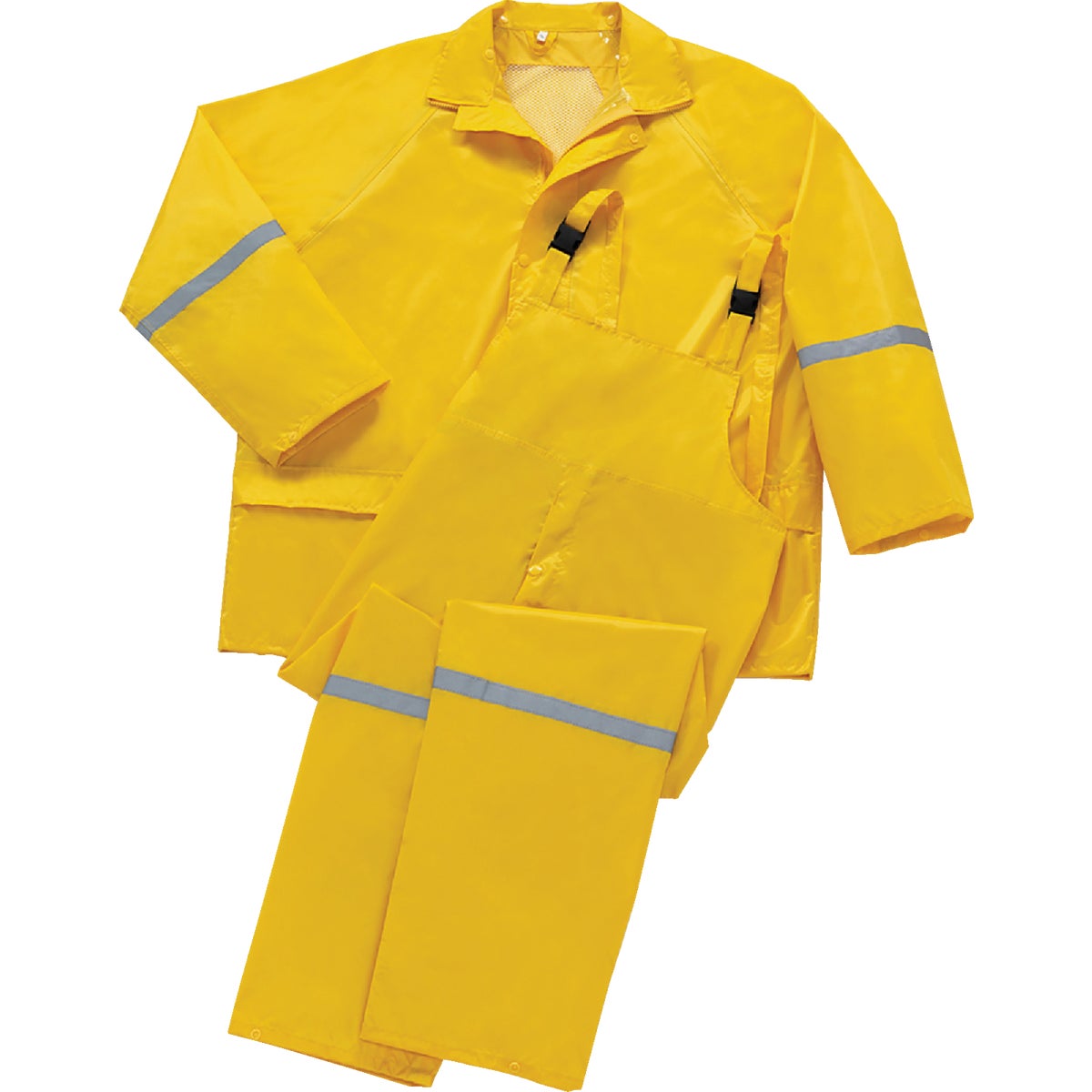 Boss Large 3-Piece Yellow Polyester Rain Suit