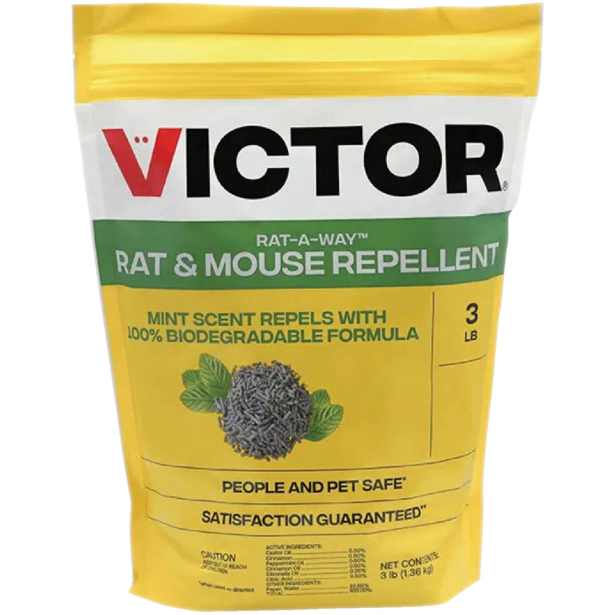 Victor Rat-A-Way 3 Lb. Granular Natural Rat & Mouse Repellent