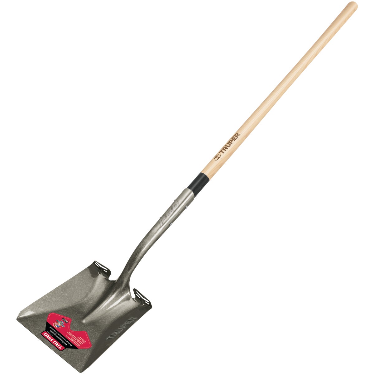 Truper Pro Wood Handle Square Point Shovel