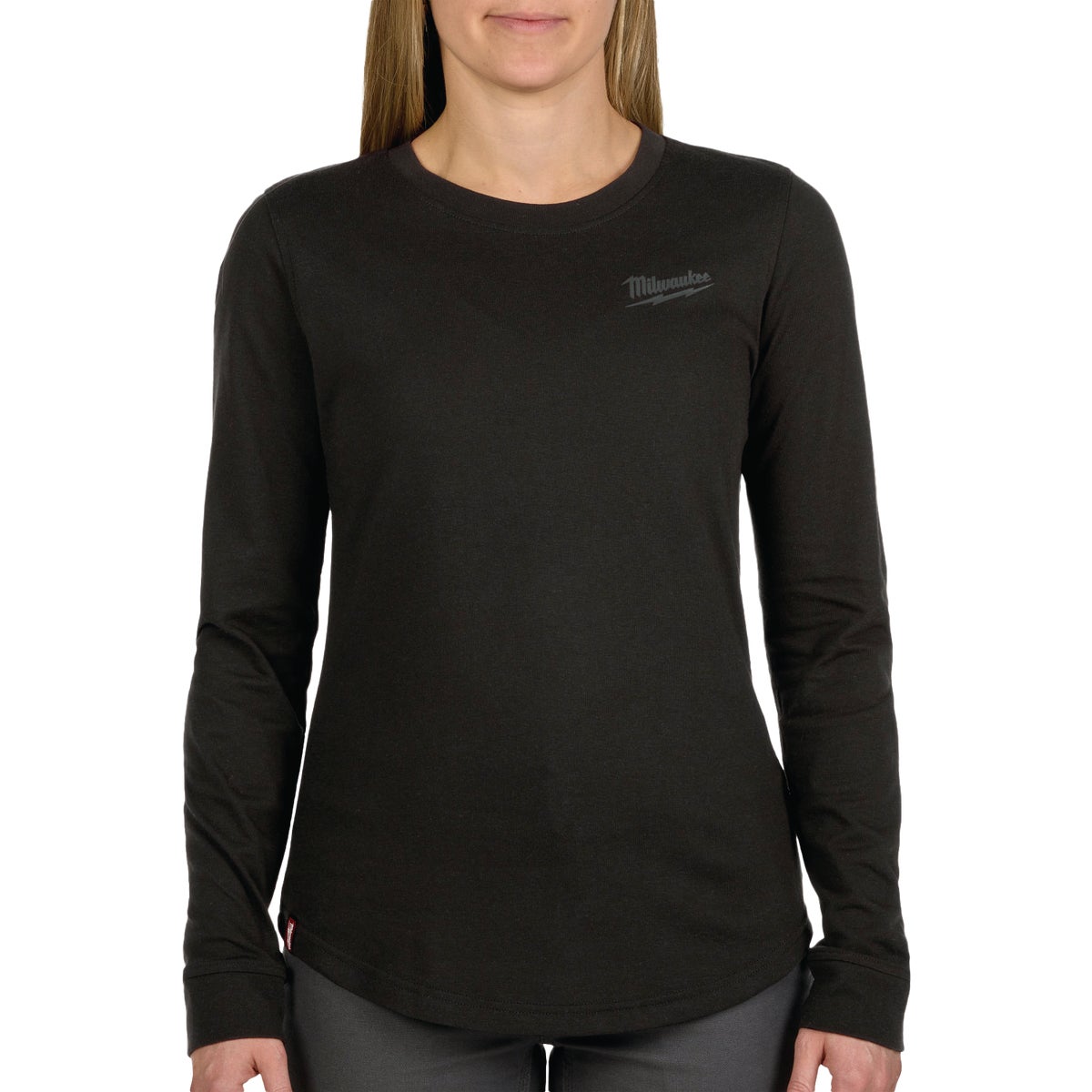 Milwaukee FREEFLEX Women's Large Black Long Sleeve Hybrid T-Shirt