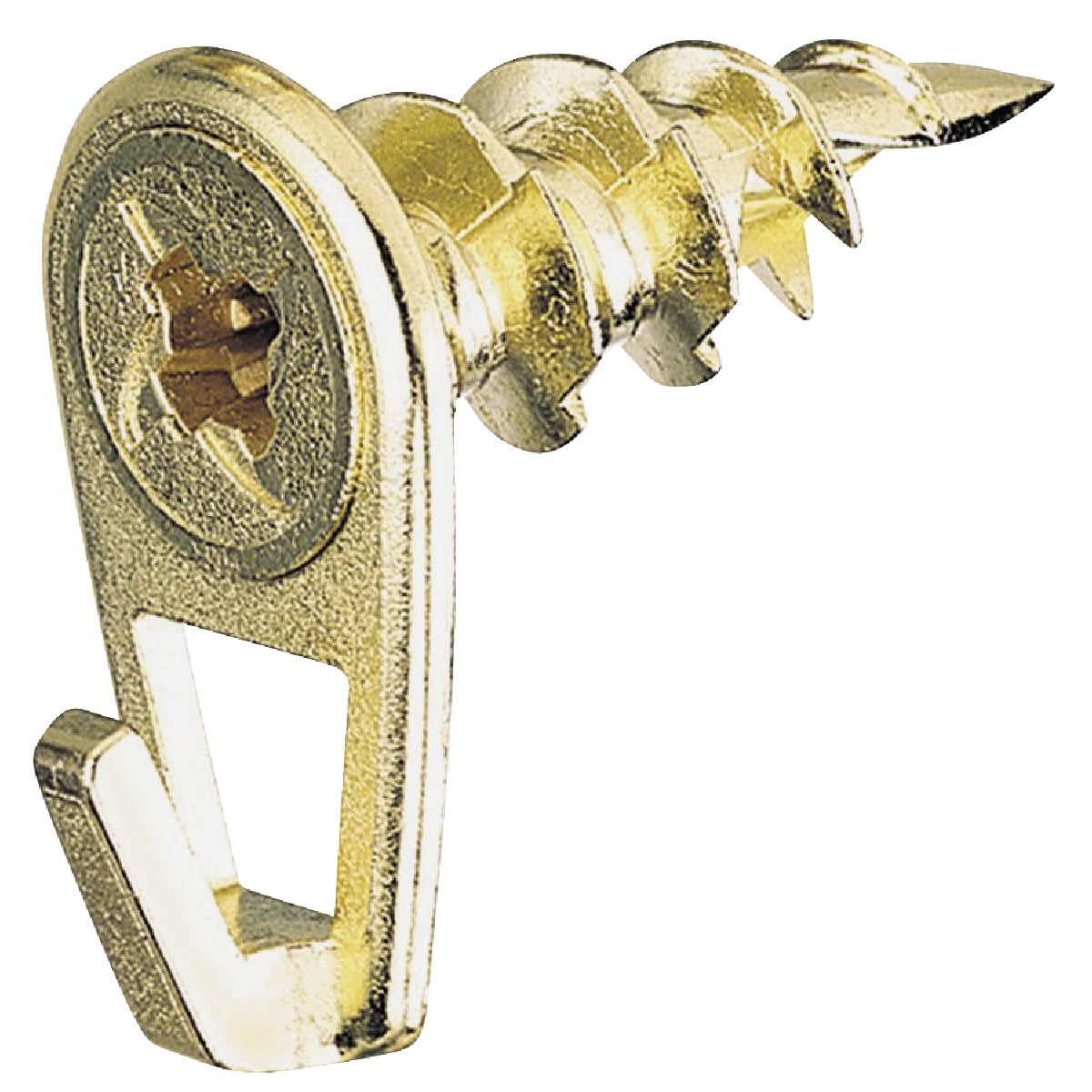 Hillman Anchor Wire 50 Lb. Capacity Brass Self-Drilling Wall Driller Picture Hanger (2 Count)