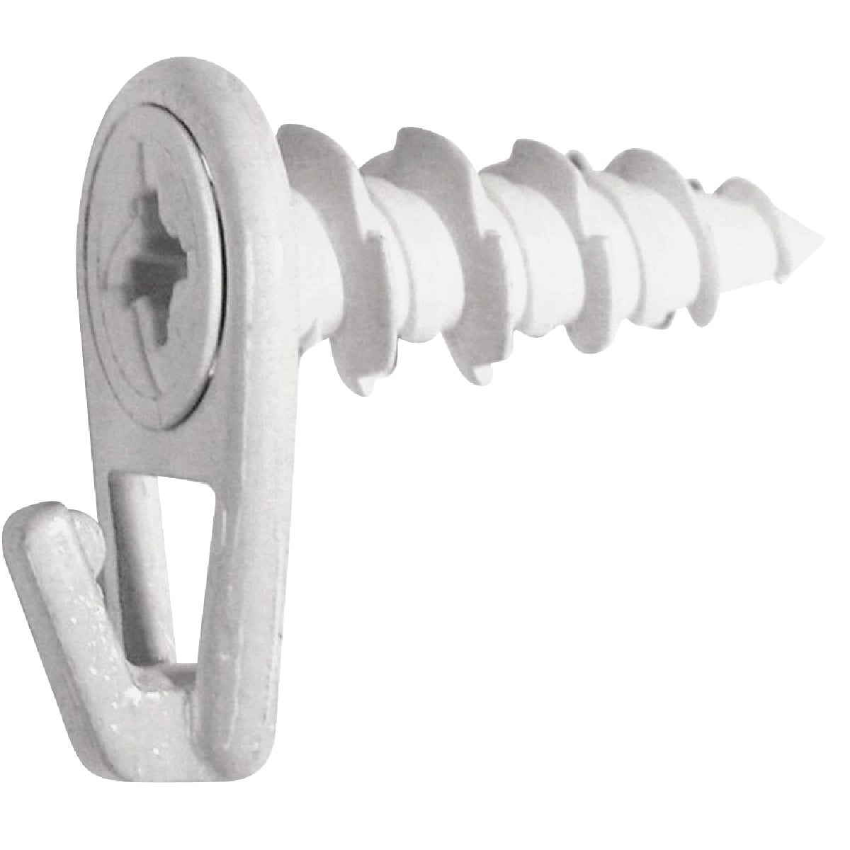 Hillman Anchor Wire 50 Lb. Capacity White Self-Drilling Wall Driller Picture Hanger (2 Count)